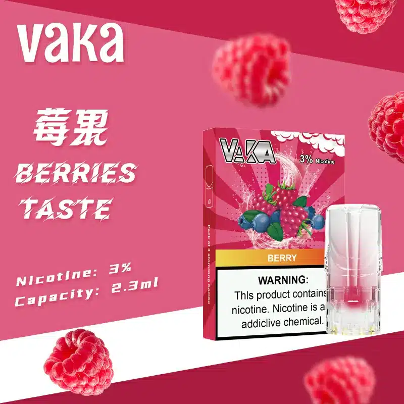 VAKA Light-Up Vape Pods | Stylish | Gen 1 | 3% Nicotine | TW - Image 2