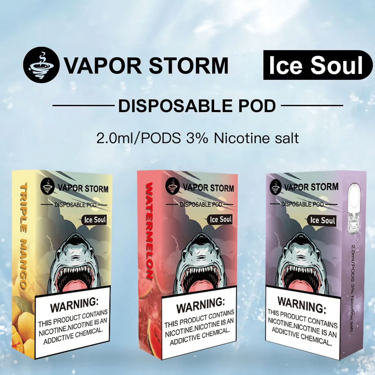 VAPOR STORM 5th Gen Pods | RELX/ILIA Compatible | 7 Flavors | Single Pod - Image 1